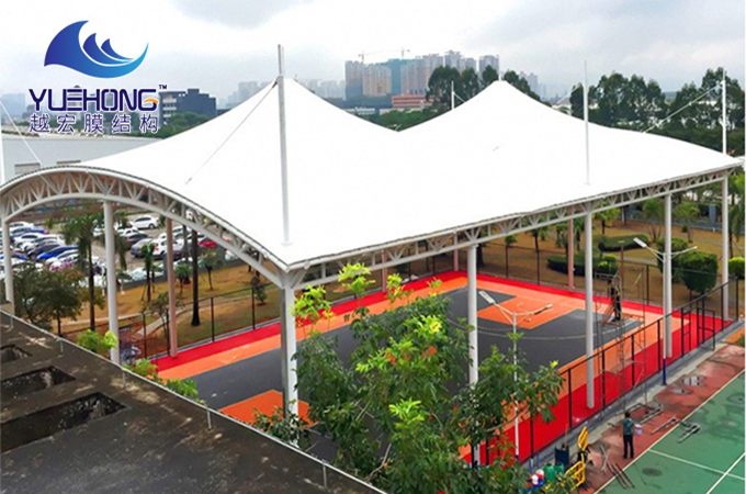 籃球場膜結構頂棚